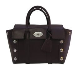 Small Bayswater with Studs, Calfskin, Oxblood, Strap/DB, 3